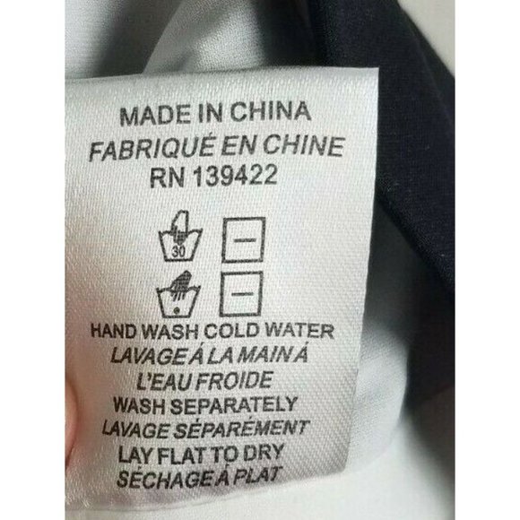 Tobi Sz. XS Claire Color Block Shift Dress Ivory/Black Backless W/ Front Pockets - Picture 7 of 10